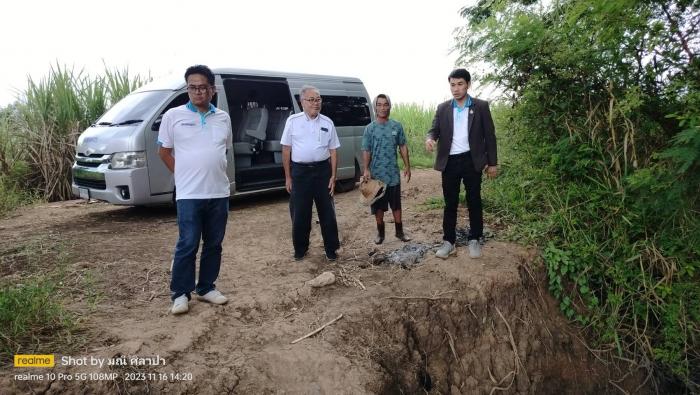 นายกฯกุดกว้าง ออกตรวจสอบความเสียหาย ถนนลำเลียงผลผลิต บริเวณลำห้วยร่องโก